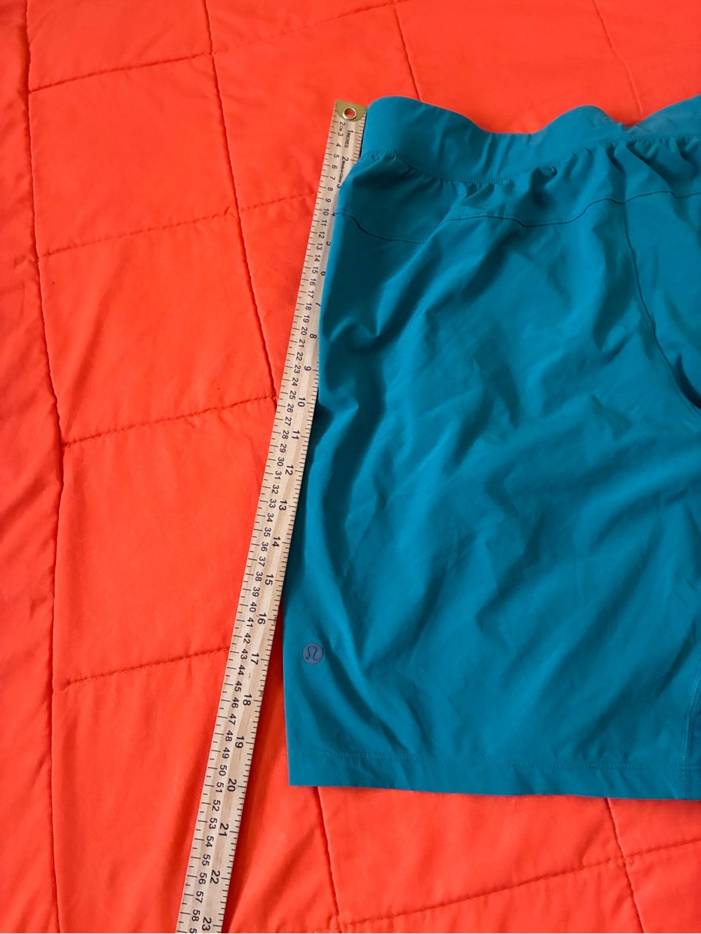 Lululemon Shorts Mens Large Green Stretch Perform Athleisure Yoga - Picture 5 of 5
